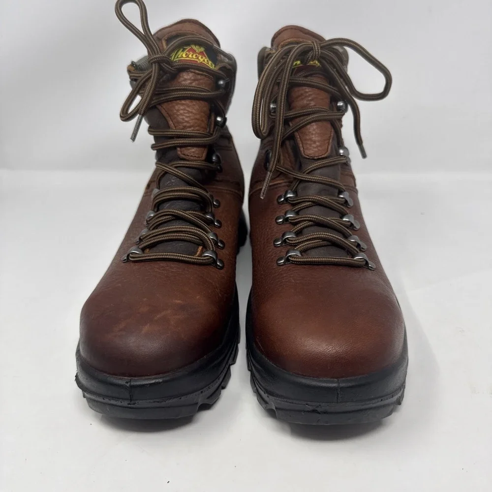 Thorogood Omni Series Men's 9 D shoes brown leather steel toe work boots Xstream